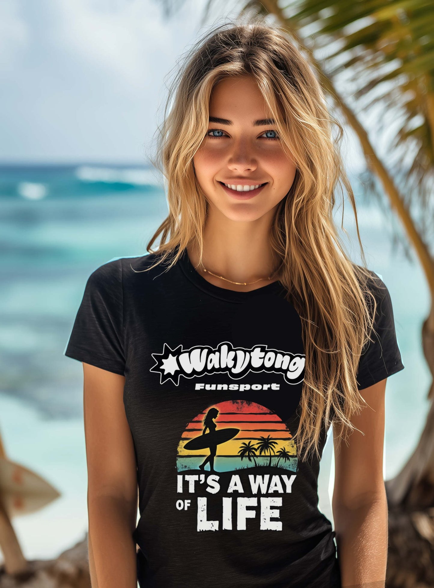 It’s a Way of Life – Surfer Girl T-Shirt - WAKYTONG