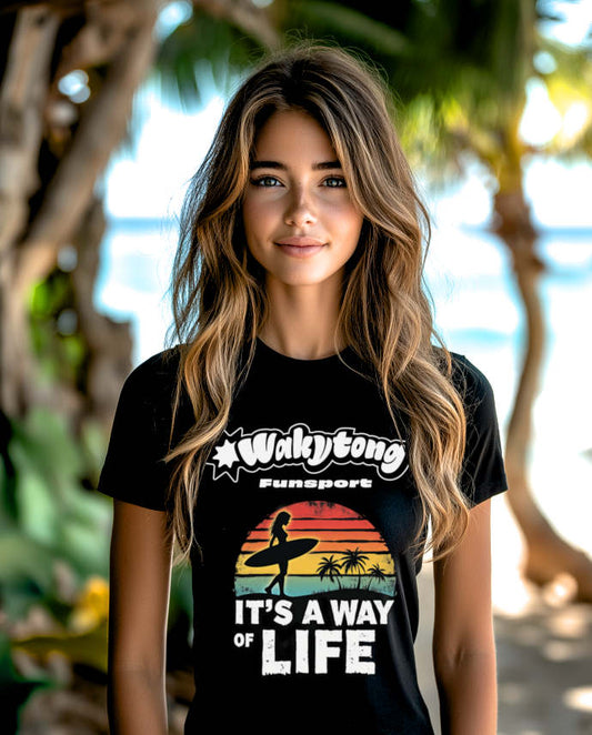 It’s a Way of Life – Surfer Girl T-Shirt - WAKYTONG