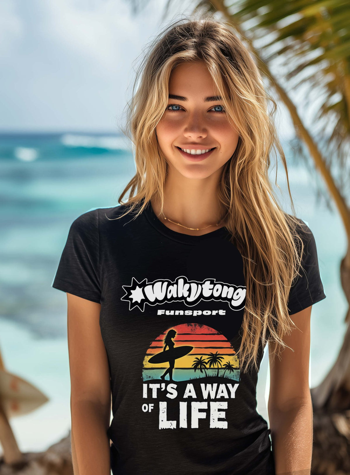 It’s a Way of Life – Surfer Girl T-Shirt - WAKYTONG