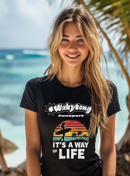 It’s a Way of Life – Surfer Girl T-Shirt - WAKYTONG