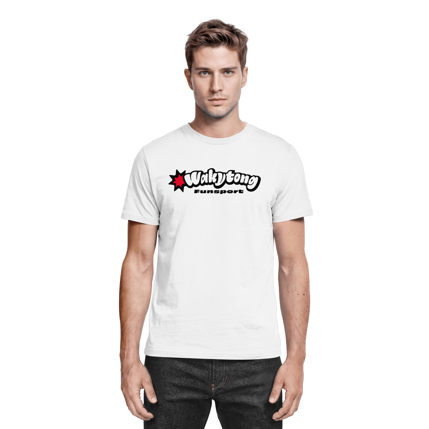 Signature T-Shirt White Red Star - Premium Shirt - WAKYTONG