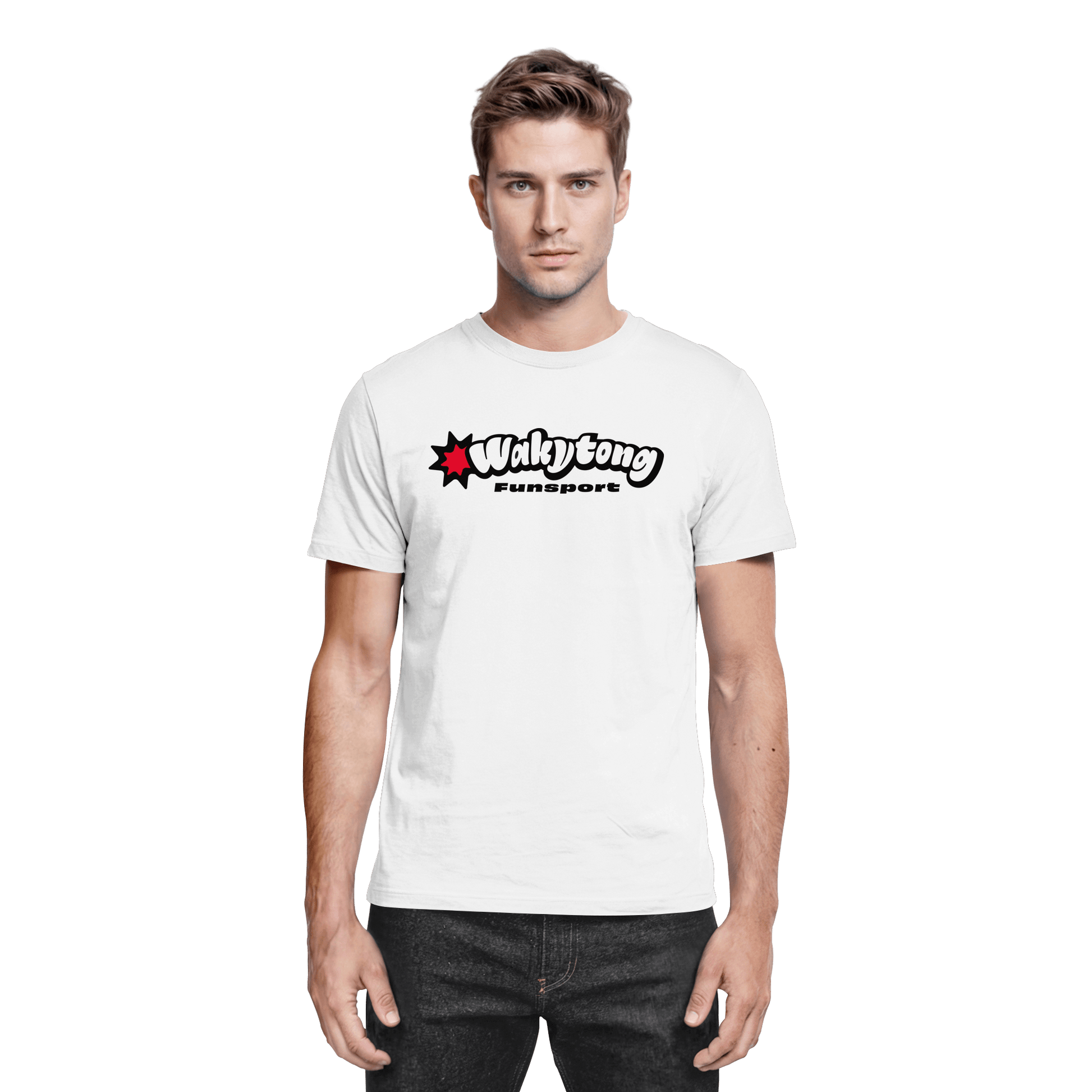 Signature T-Shirt White Red Star - Premium Shirt - WAKYTONG